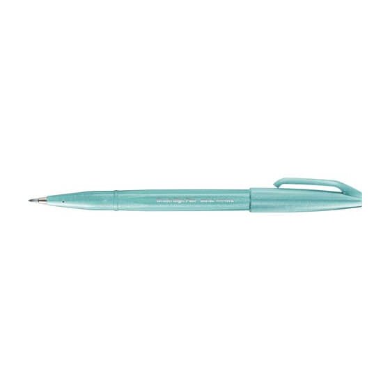 Pentel® Kalligrafiestift Sign Pen Brush - Pinselspitze, azurblau
