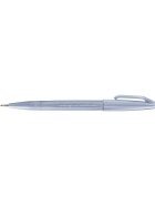 Pentel® Kalligrafiestift Sign Pen Brush - Pinselspitze, blaugrau