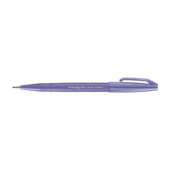 Pentel® Kalligrafiestift Sign Pen Brush - Pinselspitze, blauviolett