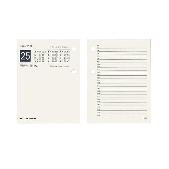 Zettler Ersatzumlegeblock - 1 Tag / 2 Seiten, 11 x 15 cm