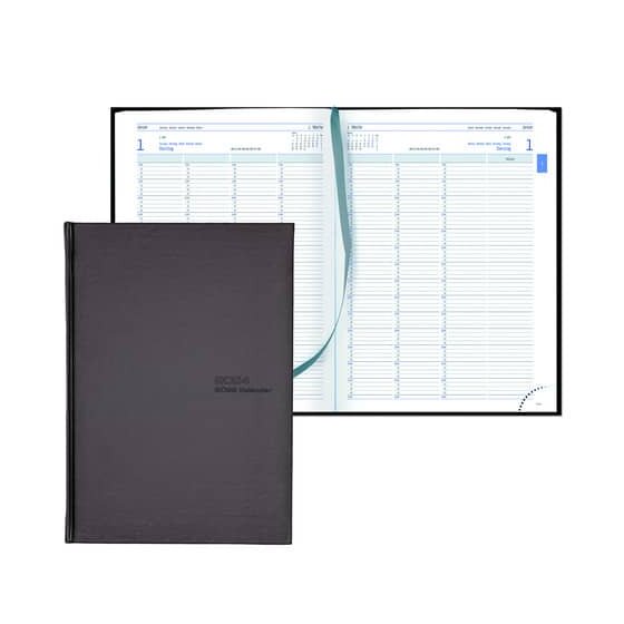Güss® Planungsbuch Praxis-Timer - 21 x 29,7 cm,  1 Tag / 2 Seiten, schwarz