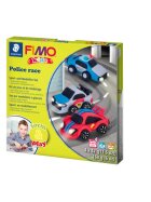 Staedtler® Modelliermasse FIMO® Kids Materialpackung Form & Play "Police Race", 4 x 42 g