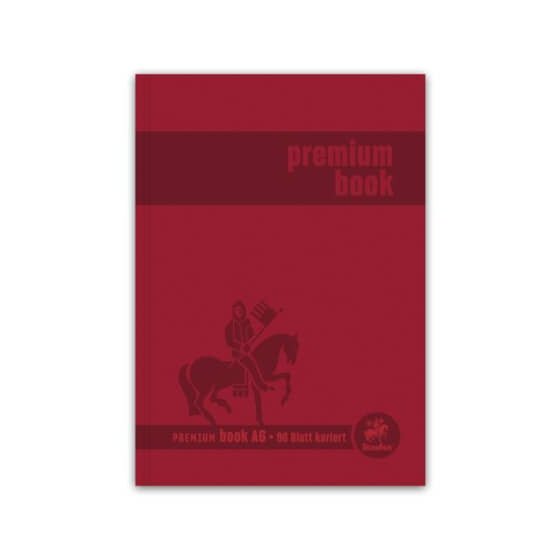 Staufen® Geschäftsbuch Premium - A6, 96 Blatt, 90g/qm, 5 mm kariert, Hardcover