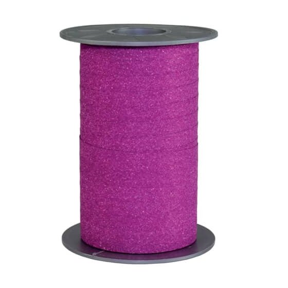 Ringelband - 10 mm x 100 m, Glitter pink