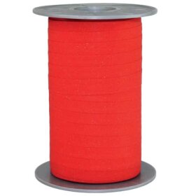 Ringelband - 10 mm x 100 m, Glitter leuchtend rot