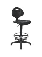 Topstar® Arbeitsstuhl TEC 20 Counter - mit Fußring, schwarz