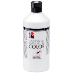 Marabu Acrylfarbe Color - weiß, 500 ml