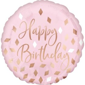 amscan® Folienballon Blush Happy Birthday - Ø...