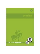 Staufen® Collegeblock Premium LIN 27 - A4, 80 Blatt, 90 g/qm, grün, liniert mit Doppelrand
