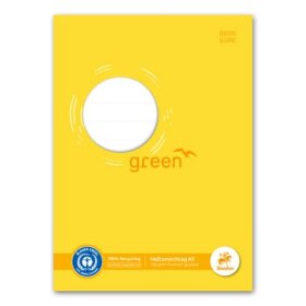 Staufen® green Heftschoner - A5, 150 g, gelb, Recycling