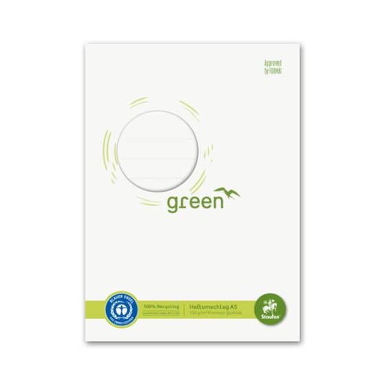 Staufen® green Heftschoner - A5, 150 g, naturweiß, Recycling