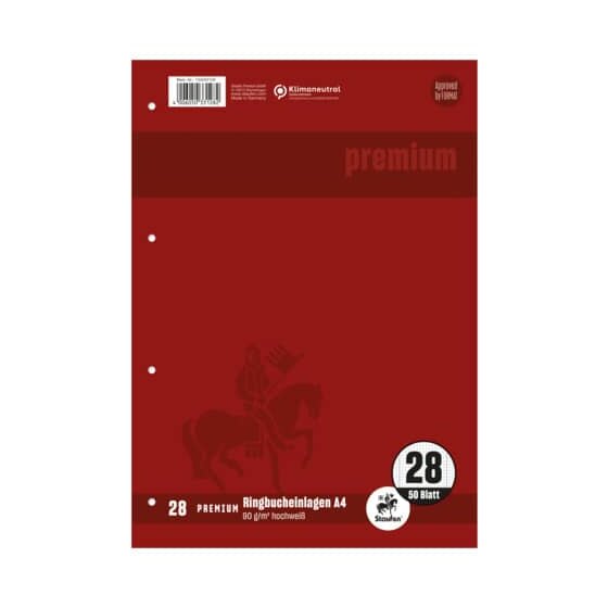 Staufen® Ringbucheinlage PREMIUM LIN 28 - A4, 90 g/qm, 50 Blatt