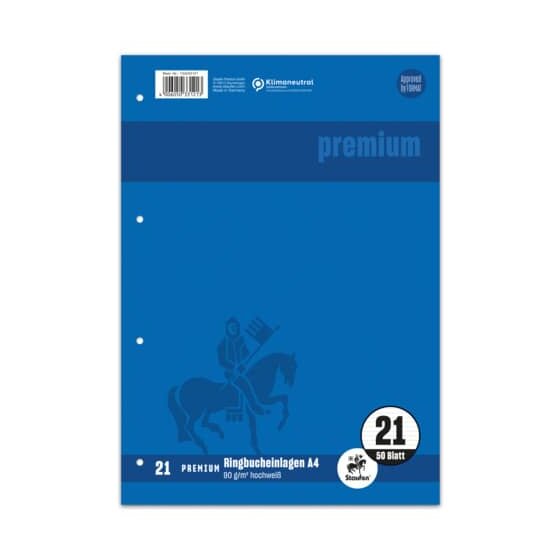 Staufen® Ringbucheinlage PREMIUM LIN 21 - A4, 90 g/qm, 50 Blatt