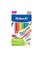 Pelikan® Fasermaler Colorella® Brushpen - 10 Farben, 0,8 - 8 mm, sortiert