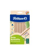 Pelikan® Farbstifte Natur - dick, 12er Pack