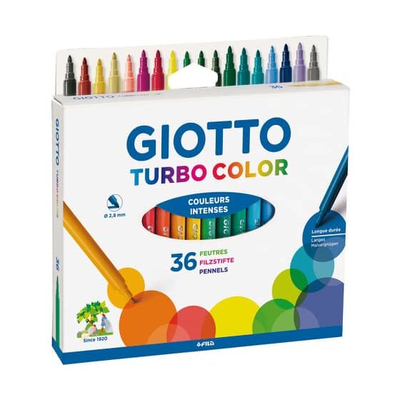 GIOTTO Fasermaler Turo Color - 36 Stück sortiert