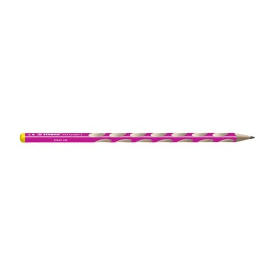 STABILO® Schmaler Dreikant-Bleistift für Linkshänder - EASYgraph S in pink - Einzelstift - Härtegrad HB