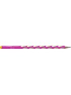 STABILO® Schmaler Dreikant-Bleistift für Linkshänder - EASYgraph S in pink - Einzelstift - Härtegrad HB