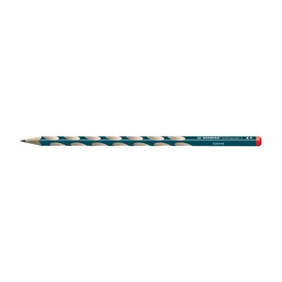 STABILO® Schmaler Dreikant-Bleistift für Rechtshänder - EASYgraph S in petrol - Einzelstift - Härtegrad HB