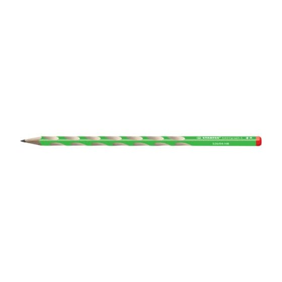 STABILO® Schmaler Dreikant-Bleistift für Rechtshänder - EASYgraph S in grün - Einzelstift - Härtegrad HB