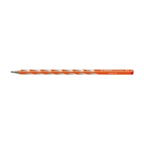 STABILO® Schmaler Dreikant-Bleistift für Rechtshänder - EASYgraph S in orange - Einzelstift - Härtegrad HB