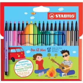 STABILO® Premium-Filzstift - Pen 68 Mini - 18er Pack...