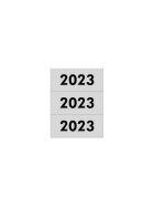 Inhaltsschild 2023 - selbstklebend, 100 Stück, grau