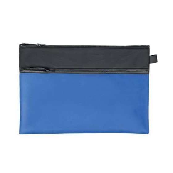 Veloflex® Reißverschlusstasche VELOBAG® Combi - Stoff, schwarz/blau, 342 x 230 mm
