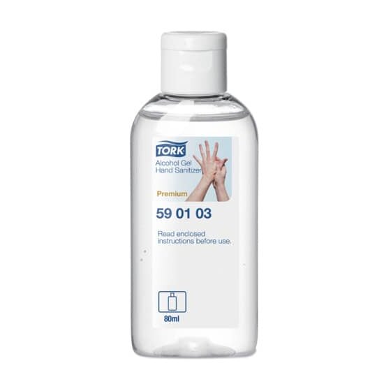Tork® Händedesinfektionsgel - 80 ml, Flasche für unterwegs