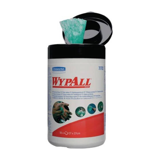 Wypall® Reinigungstücher-Nachfüllpackung, Industriereinigungstücher, 50 grüne Reinigungstücher