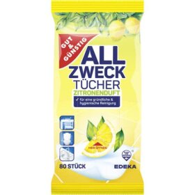 Gut & Günstig Reinigungstuch Allzweck Citrus 80...