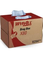 Wypall® Wischtuch X80 - 1-lagig, blau, Box mit 160 Tüchern