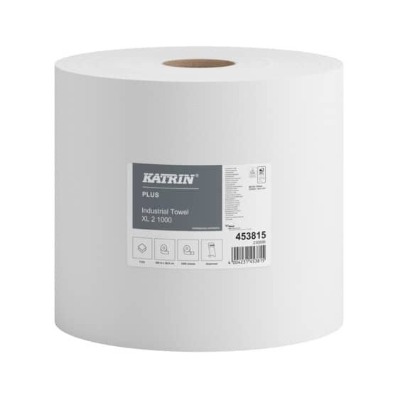 KATRIN® Wischtuch Plus Industrial XL weiß, 2-lagig, 1000 Blatt