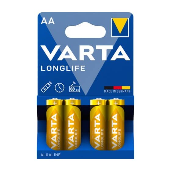 Varta Batterien LONGLIFE - Mignon/LR06/AA, 1,5 V, 4er Pack