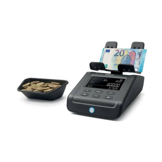 Safescan® 6165 Schwarz - Geldwaage zum Zählen von Münzen und Banknoten