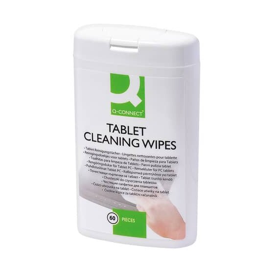 Q-Connect® Reinigungstücher - nass, Spenderdose 60 Stück