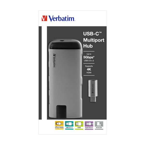 Verbatim USB-Hub 3.1-C auf USB 3.0 Berteiler 1:3