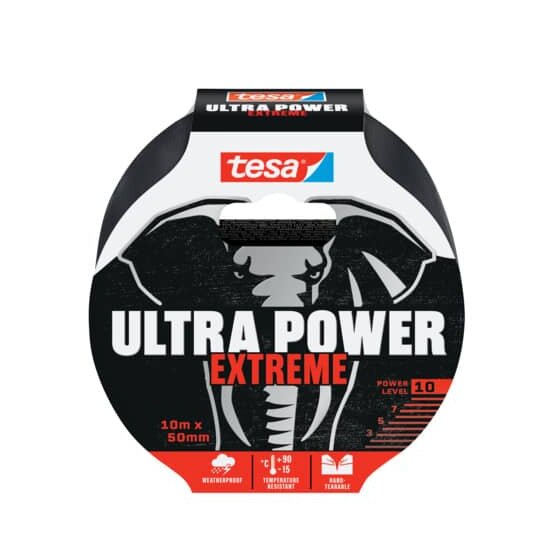 tesa® Reparaturband Ultra Power Extreme - 10 m x 50 mm, schwarz