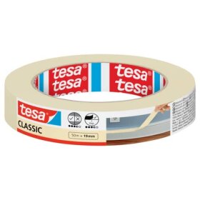 TESA Malerband Classic - 50 m x 19 mm, beige
