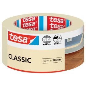 TESA Malerband Classic - 50 m x 50 mm, beige