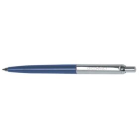 Q-Connect® Druckkugelschreiber - M, blau/silber