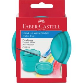 Faber-Castell Wasserbecher Click & Go - türkis