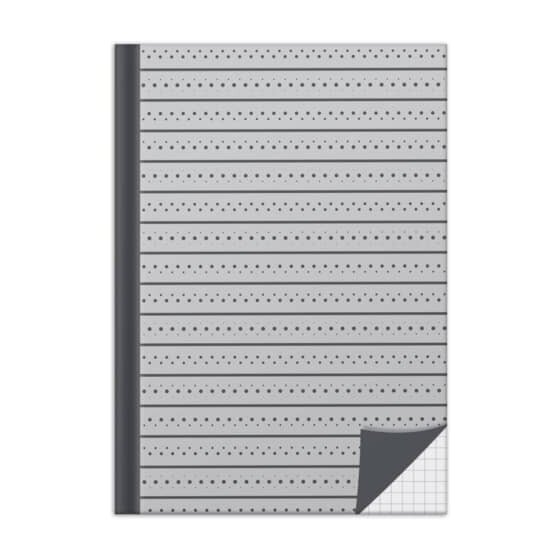 RNK Verlag Notizbuch Grey - A5, kariert, 96 Blatt