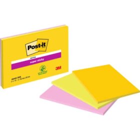 Post-it® Haftnotizblock Super Sticky Meeting Notes -...