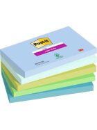 Post-it® SuperSticky Haftnotizblock Super Sticky Notes Oasis Collection - 127 x 76 mm, sortiert 5x 90 Blatt