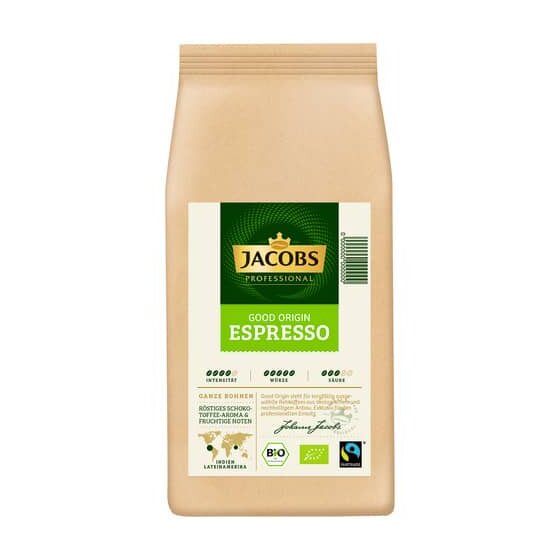 Jacobs Kaffee Good Origin Espresso 1000g ganze Bohne