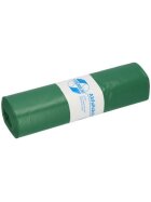 DEISS Müllsack Recycling - 70 Liter, grün, 25 Stück, Recycling-LDPE