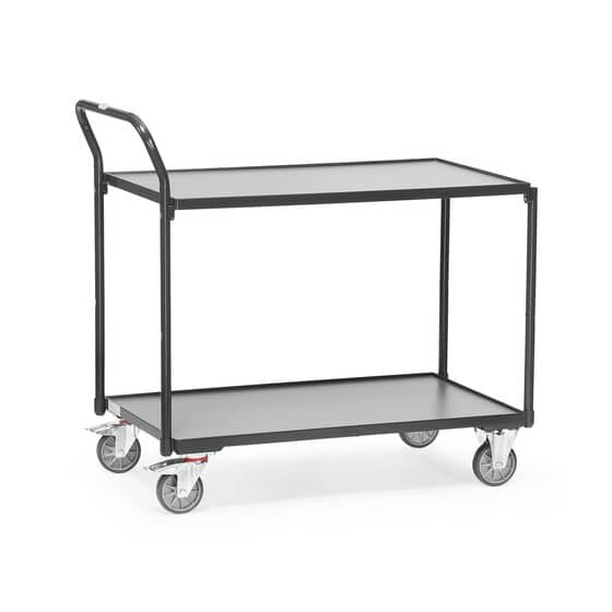 fetra® Tischwagen - 2 Etagen, 1.000 x 600 mm, bis 300 kg