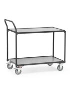 fetra® Tischwagen - 2 Etagen, 1.000 x 600 mm, bis 300 kg