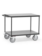 fetra® Tischwagen - 2 Etagen, 1.000 x 700 mm, bis 600 kg